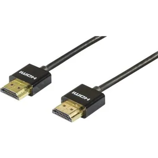slim HDMI kabel, sort | 3 meter