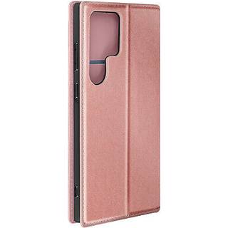Halvstift cover til Samsung Galaxy S24 Ultra - AVIZAR - Kortholder og videostøtte - Champagne pink