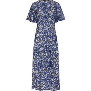 Lts Tall Navy Blue Ditsy Floral Midi Dress 12 Lts | Tall Women's Floral Dresses