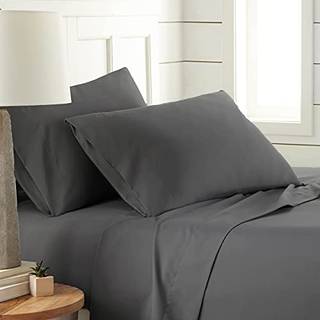 Southshore Fine Living Inc. Classic Soft and Comfortable 4-Piece Sheet Set California King Slate