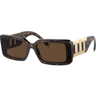 Tiffany Kvinde TF4197 80153G Solbriller Acetat Skildpadde Brun Firkantet Normal