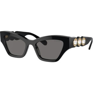 Swarovski SK6021 Polarized 100181 53 Solbriller Kvinder Black - Black - 53mm