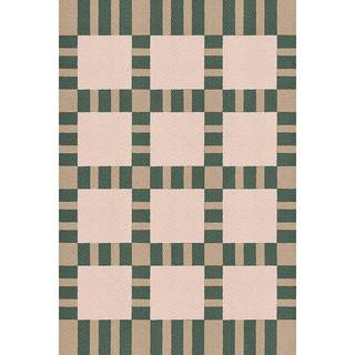 Layered Evelina Kroon Tæppe 250x350 Cm - Mønstrede tæpper Jute Korean Chives - EKJG250350