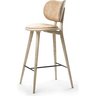 Mater The High Stool Barstol med Ryg Mat Lakeret Eg 74 cm