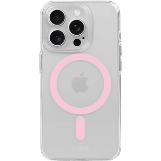 Holdit iPhone 15 Pro Max MagSafe Cover - Transparent / Pink