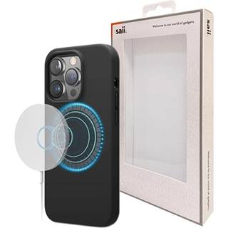 iPhone 15 Pro Saii Premium MagSafe Liquid Silikone Cover - Sort