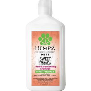 Hempz Petz hundeshampoo sd ananas deodoriserende shampoo renser forhold og fugter 17 oz