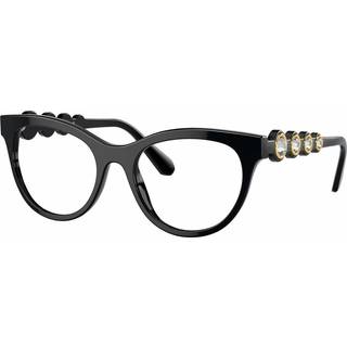 Swarovski Kvinde SK2025 1001 Optiske stel Acetat Sort Transparent Rund Normal