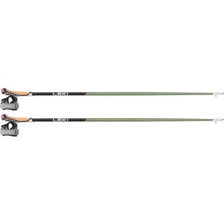 Leki Flash Carbon Stavgangsstave størrelse 100 cm farve green/ neon yellow