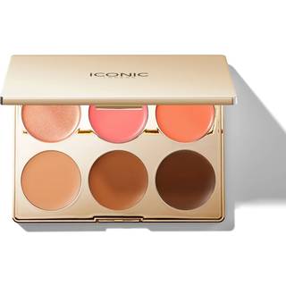 ICONIC London Multi-Use Cream Blush Bronze and Highlight Palette - 19 g.