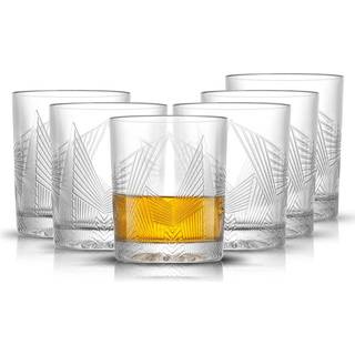 JoyJolt USA Gatsby Art Deco Whiskey Glasses - Sæt af 6 Whisky Glas