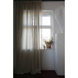 Mimou Sophie Gardin Dobbelt Bredde Natur 290x250 Cm - Gardinlængder Polyester Nature - WIS9261
