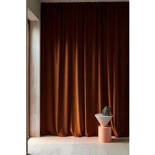 DEMI skræddersyet fløjlsgardin - Brun