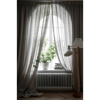 Mimou Ellie Gardin Dobbelt Bredde 290x250 Cm Natur - Gardinlængder Polyester Nature - WIS19861