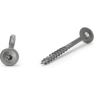 Arvid Nilsson Træskrue med skivehoved og skærespids, WAF-C3 8x160 mm, T40, 50 st