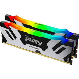 Kingston FURY Renegade RGB DDR5-6400 - 96GB - CL32 - Dual Channel (2 pcs) - Intel XMP - Sort med RGB