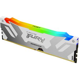 Kingston FURY Renegade RGB DDR5-7600 - 16GB - CL38 - Single Channel (1 pcs) - Intel XMP - Hvid med RGB