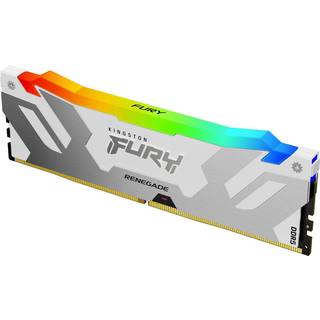 Kingston FURY Renegade RGB DDR5-6800 - 16GB - CL36 - Single Channel (1 pcs) - Intel XMP - Hvid med RGB