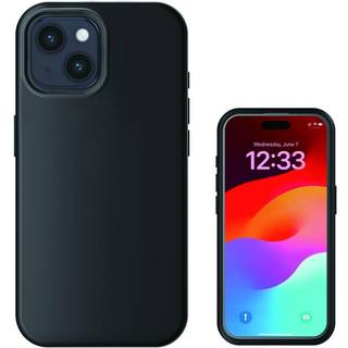 iPhone 15 4Smarts Liquid Silikone Cupertino Cover - MagSafe Kompatibel - Sort