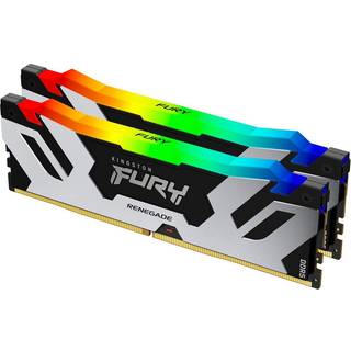 Kingston FURY Renegade RGB DDR5-7600 - 32GB - CL38 - Dual Channel (2 pcs) - Intel XMP - Sort med RGB