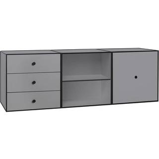 Audo Copenhagen Frame 49 Trio Sidebord t - Skænke & Sideboards Askefinér Mørkegrå - 71077-001821
