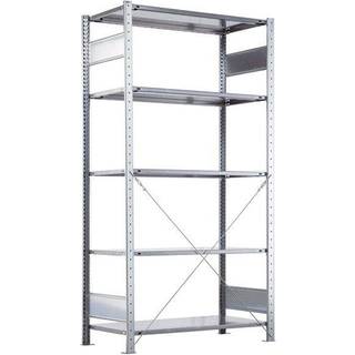 Startsektion Boltless lagerreol, rygkryds 2000x1000x300 150 kg/hylde