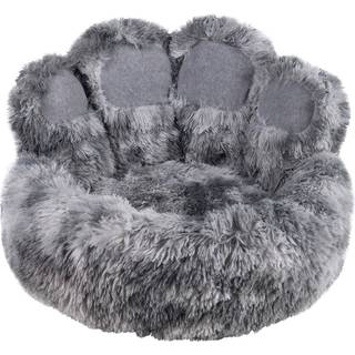 Komfort seng rund Paw - Ø 90 x 24 cm / 45 cm - Grå