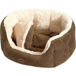 Komfortseng "Ceno" oval - Brown - 55 x 50 x 21 cm