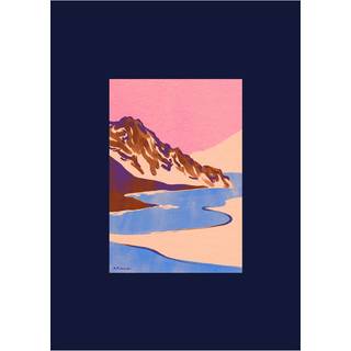 Paper Collective Blue Landscape plakat 30x40 cm