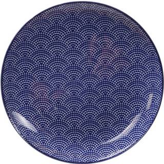 Tokyo Design Studio Nippon Blue Tallerken 25,7 Cm Dots - Middagstallerkner Porcelæn Blå - 16025