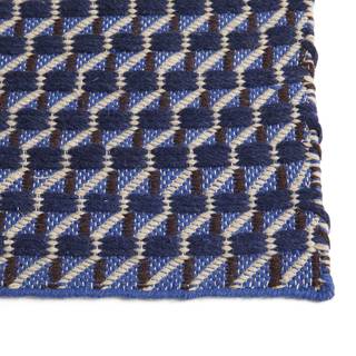 Hay Channel Tæppe Blåt/t 140x200 Cm - Mønstrede tæpper Uld Hvid - AD565-A665-AL57