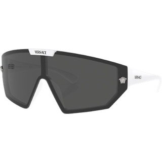 Versace Unisex VE4461 314/87 Solbriller Injiceret Hvid Grå Geometrisk Normal