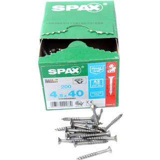 SPAX 0197000450403 Træskrue 4.5mm, TFT, A2, ETA-12/0114 4,5 mm