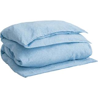 Gant Home Cotton Linen Dynebetræk 220x220 Cm - Dyner Bomuld Silver Lake Blue - 851025903-469