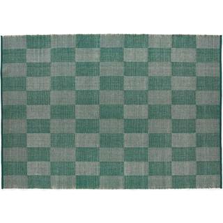 Hay Check gulvtæppe 170x240 Cm t - Mønstrede tæpper Uld Grøn - AA269-A883-AL53