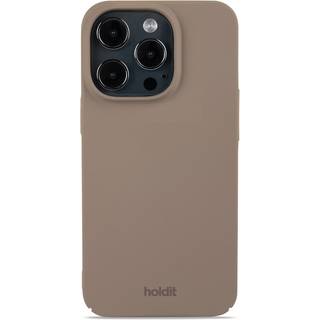 Holdit iPhone 15 Pro Slim Plastic Case - Mocha Brown