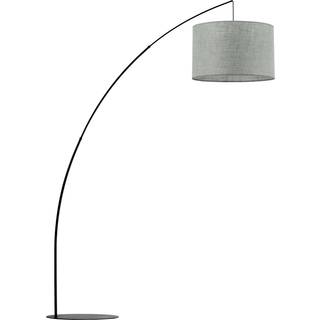 Gulvlampe Moby Green med tekstilskærm