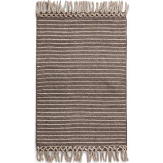 Formgatan Bold Fringe Tæppe 200x300 Cm Muldvarpefarvet - Plasttæpper Genanvendt Pet Mole - FG 7003
