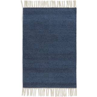 Formgatan Fringe Tæppe 60x90 Cm - Dørmåtter Genanvendt Pet Dusty Blue - FG 8300
