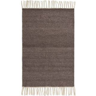 Formgatan Fringe Tæppe 60x90 Cm Muldvarpefarvet - Dørmåtter Genanvendt Pet Mole - FG 8000