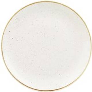 Churchill Coupe Stonecast porcelæn tallerken Ø32,4cm vanilje