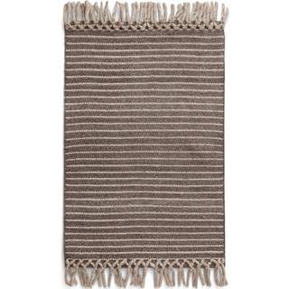 Formgatan Bold Fringe Tæppe 140x200 Cm Muldvarpefarvet - Plasttæpper Genanvendt Pet Mole - FG 7002