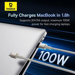 Baseus Tungsten Gold USB-C to USB-C cable 100W 2m (blue)