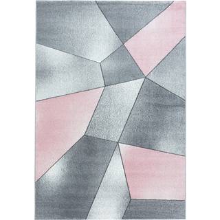 Beta Kortluvet tæppe Geometrisk - Pink - 240x340