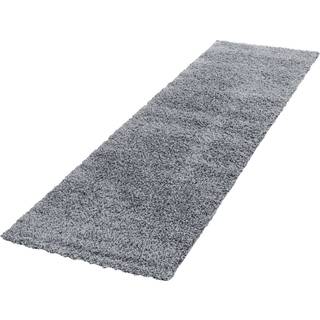Life Shaggy Tæppeløber Ensfarvet - Lysegrå - 80x250 (Løber)