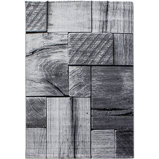 Parma Kortluvet tæppe 3D - Sort - 280x370