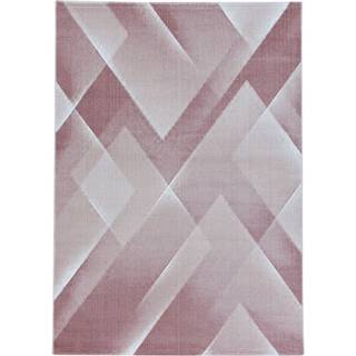 Costa Kortluvet tæppe Abstrakt - Pink - 140x200