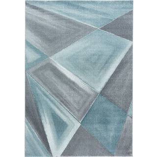Beta Kortluvet tæppe Geometrisk - Blå - 240x340