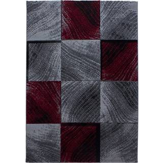 Plus Kortluvet tæppe Ternet - Rød - 240x340