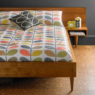 Orla Kiely Orla Kiely Orange Scribble Stem Floral 100% Cotton Duvet Cover